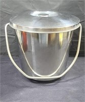 Stainless steel ice bucket. 9×10