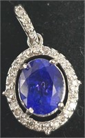 $5880 14K  2.95G Tanzanite(3ct) Diamond(0.23ct) Pe