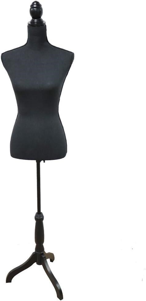 Dress Form Mannequin Torso Adjustable  Black