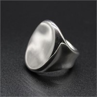 RLM Sterling Silver Oval Ring