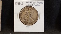 1945S Walking Liberty Half Dollar