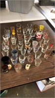 Lot of 52 Shot Glasses & More