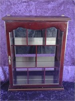 CURIO SHADOW BOX CABINET MIRRORED