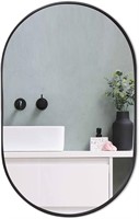 Black Oval Mirror  30x22 Oval Bathroom