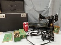 Featherweight Sewing Machine by Singer, with c