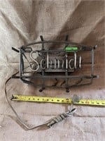 18"x12" Schmidt Neon Sign, broken, sells as is