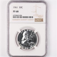 1961 Proof Franklin Half Dollar NGC PF68