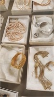 Trifari & Monet Bracelets + Necklace & Earrings