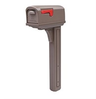 GIBRALTAR  Double-Walled Plastic Mailbox  BROWN