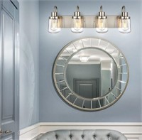 YAOHONG Modern Bathroom Vanity Light SATIN NICKEL