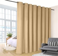 Room Divider Tension Curtain Rod 83-122'' BLACK