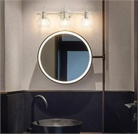 SOLFART Bath Vanity With 3 Lights Brushed Nickel
