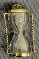10k Gold Hourglass Charm 1.7 Dwt Total Weight