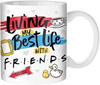 Friends Living My Best Life Coffee Mug, 20oz