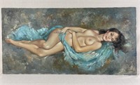 Leo Jansen Nude Oil on Canvas