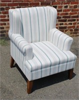 A modern Striped Easy Chair