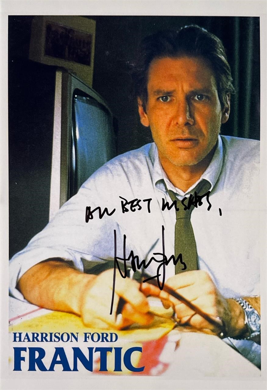Autograph COA Harrison Ford Photo