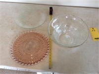 (4) Punch Bowls & Platters