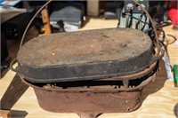 CAST IRON PAN AND HIBACHI STYLE GRILL
