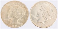Coin 2 High Grade Peace Dollars 1935 P&S
