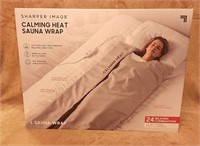 Sharper image calming heat sauna wrap