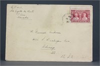Canada 1935 Three Cents Stamp with Envelope
