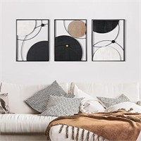 Oakrain 3 Pack Metal Wall Art - Abstract Planet &