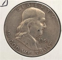 1959-D  Franklin Half