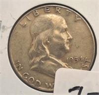 1954  Franklin Half