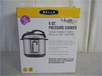 Bella 6 quart pressure cooker