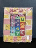 1960's Calculating Blocks Playskool All Wood