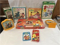 Large Lot of Vintage Sesame Street Toys Games