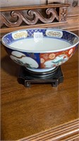 Gold Imari Bowl on Stand