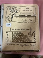 Roy Rogers RIders Club binder w/cowboy photos