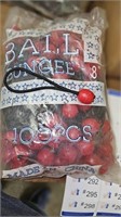 Bag of 100 Red Ball Bungees