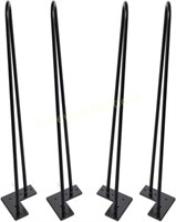 Hairpin Legs 28 inch Set of 4  Black