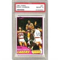 1981 Topps Magic Johnson Psa 8