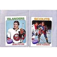 (5) High Grade 1975 Topps Hockey Cards