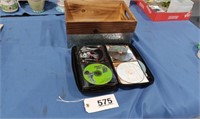 Wood Storage Box, CDs