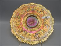 Fenton 9" marigold Peter Rabbit plate. Nice plate