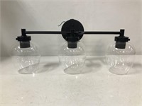 NEW 3 GLASS SHADE BATHROOM VANITY LIGHT FIXTURE