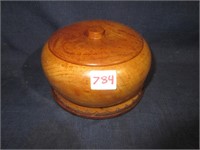 carved wooden bowl .