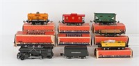 LIONEL 249E LOCOMOTIVE, TENDER, & 5 CARS w/ BOXES