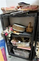 Contents of Shelving Unit/Craft and Art Supplies