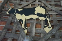Outdoor Yard Cow Sign