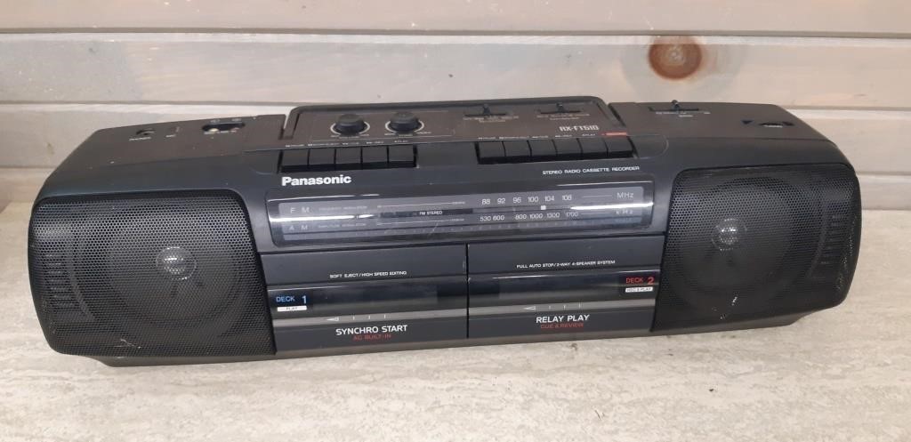 Panasonic AM/FM Dual Cassette Deck