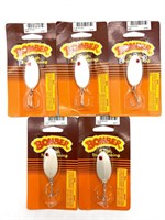 (5) NOS Bomber Slab Spoon Fishing Lures