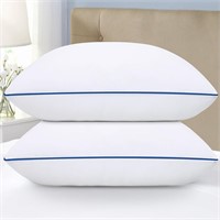 2pk Bed Pillows  19x34in King  Hotel Quality