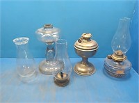 Vintage kerosene lamps