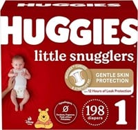 HUGGIES Diapers Size 1 - Little Snugglers 198CT